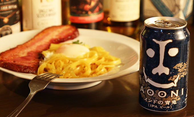 クラフトビールと食事イメージ